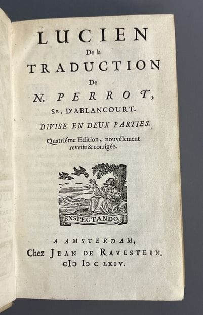 LUCIAN OF SAMOSATE. Lucien [OEuvres]. From...