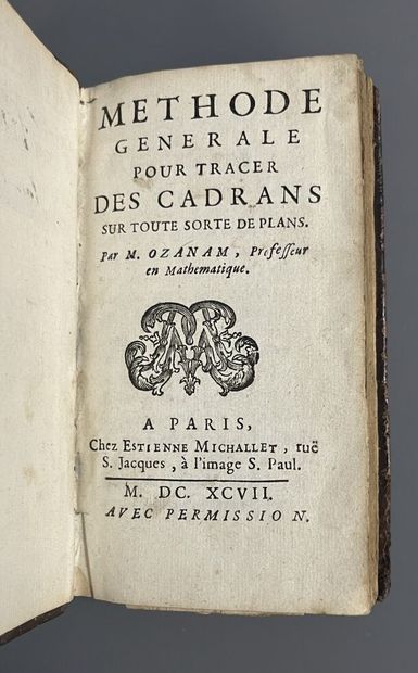 OZANAM (Jacques). Methode générale pour tracer...