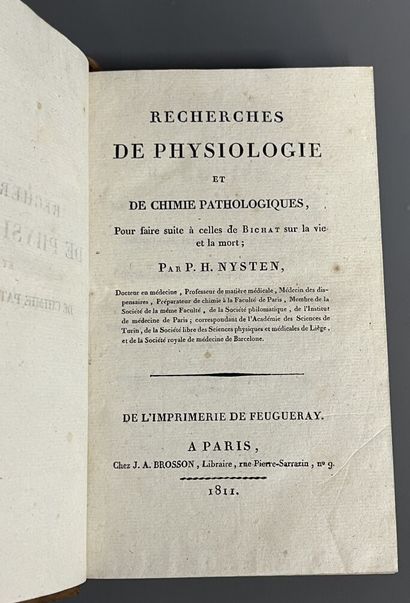 NYSTEN (P. H.). Recherches de physiologie...