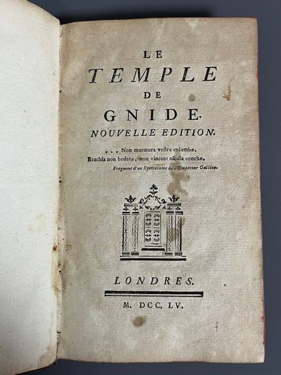 [MONTESQUIEU]. Le temple de Gnide. New edition....