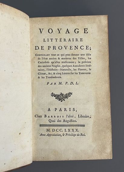 [PAPON (Jean-Pierre). Voyage littéraire de...