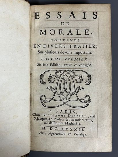 [Jansenism]. [NICOLE (Pierre)]. Essais de...