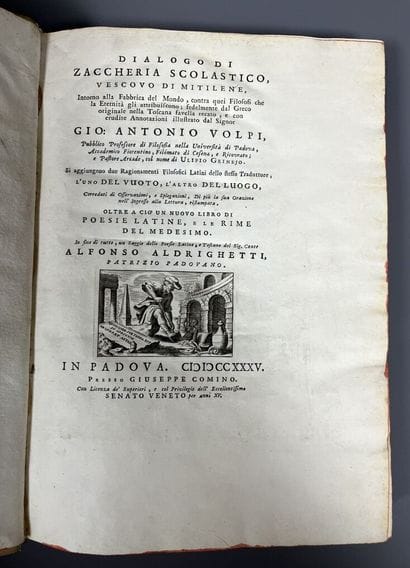 ZACHARIE LE SCHOLASTIQUE; VOLPI (Antonio)....