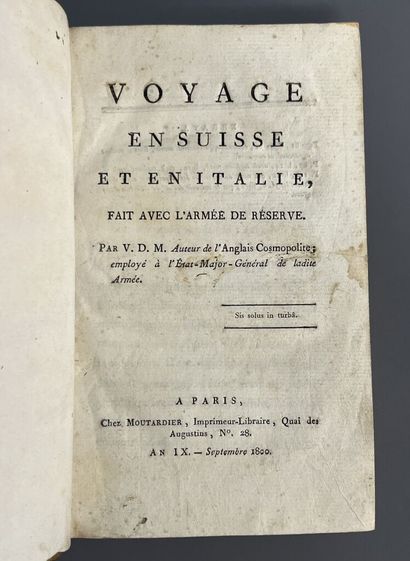 [MUSSET (Victor-Donatien de)]. Voyage en...