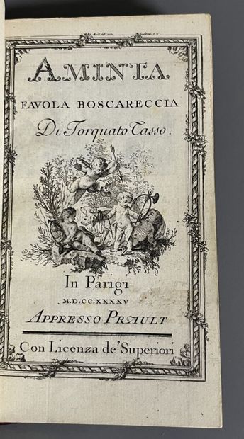 TASSO (Torquato). Aminta, favola boscareccia....