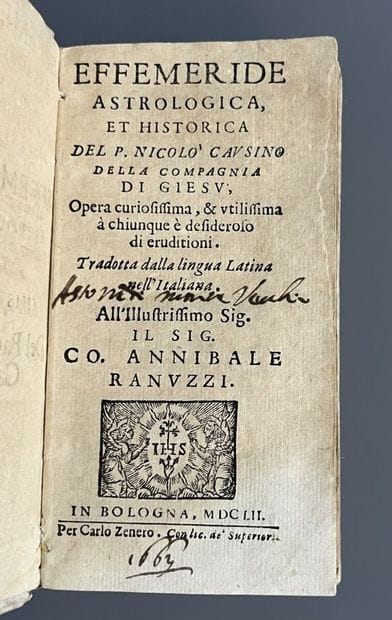 CAUSSIN (Nicolas.). Effemeride astrologica...