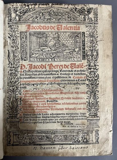 [Sixteenth-century book]. PEREZ DE VALENCIA...