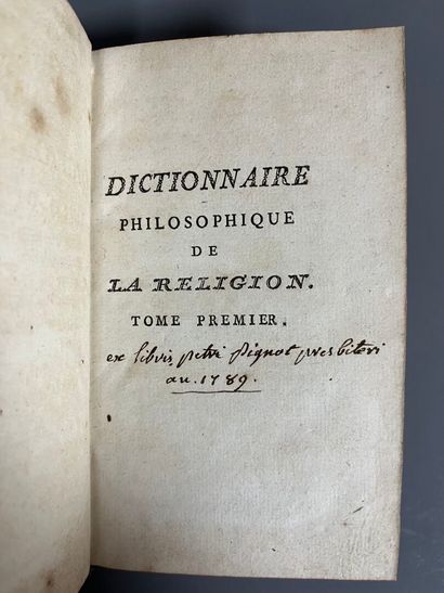[NONNOTTE (Claude-François)]. Dictionnaire...