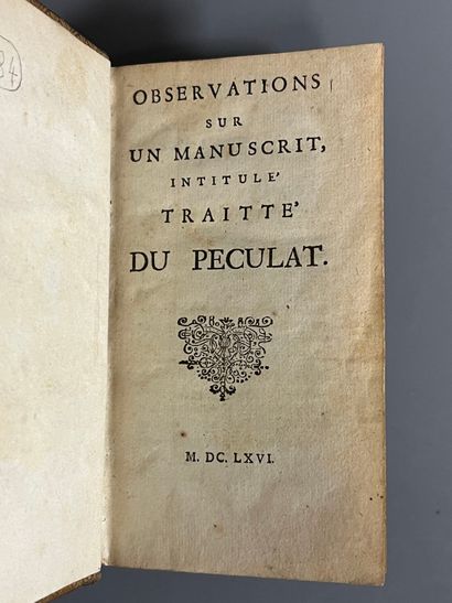 [LE VAYER de BOUTIGNY (Roland)]. Observations...