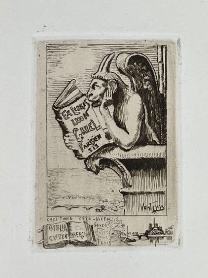 [Bookplates. Bibliophily]. [Laons]. HENNEZEL...