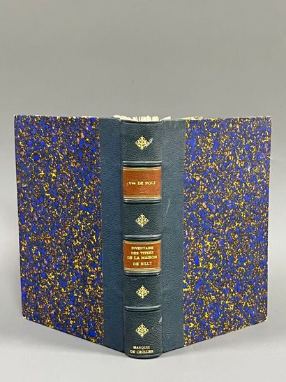 [Genealogy]. POLI (Oscar de). Inventaire...