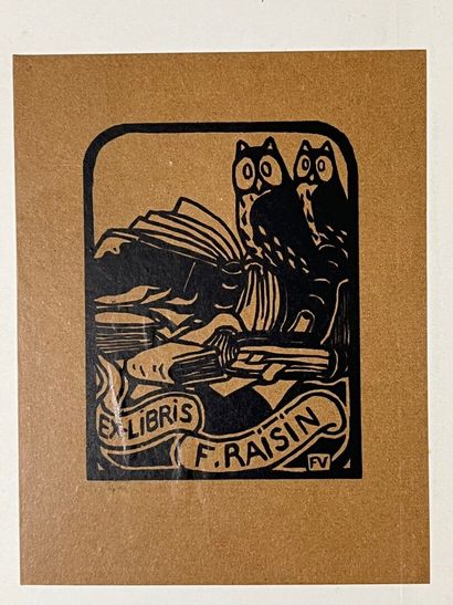 [Bookplates. Bibliophily]. [Aude]. JOURDANNE...