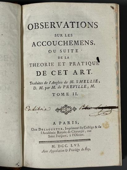 SMELLIE (William). Traité de la théorie et...