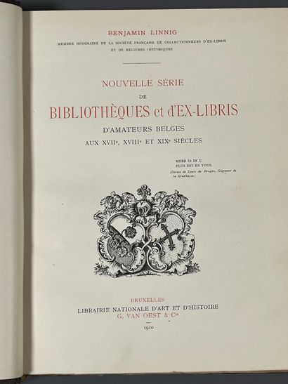 [Bookplates. Bibliophily]. [Belgium]. LINNIG...