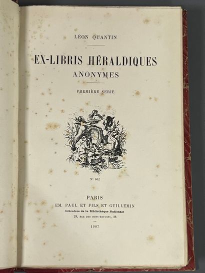 [Bookplates. Bibliophily]. QUANTIN (Léon)....