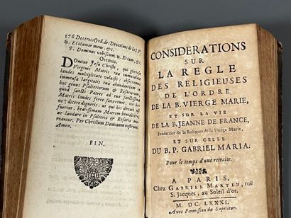 [Annonciade (religious order)]. REGLE (LA)...