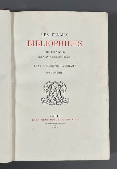 [Bibliophily]. QUENTIN-BAUCHART (Ernest)....
