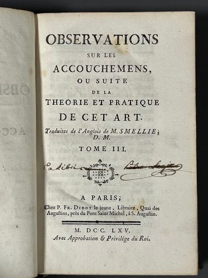 SMELLIE (William). Traité de la théorie et...