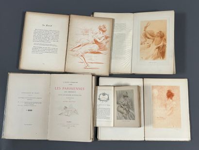 Henri BOUTET (1851-1919). Set of illustrated...