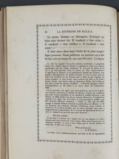 HANOTAUX (Gabriel), VICAIRE (Gabriel). Balzac's...