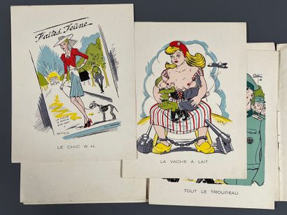 [Cartoon]. RIKY (pseud of H.-R. Boutigny)....
