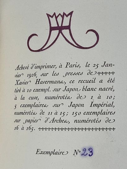 [Bookplates. Bibliophily]. HAVERMANS (Xavier,...