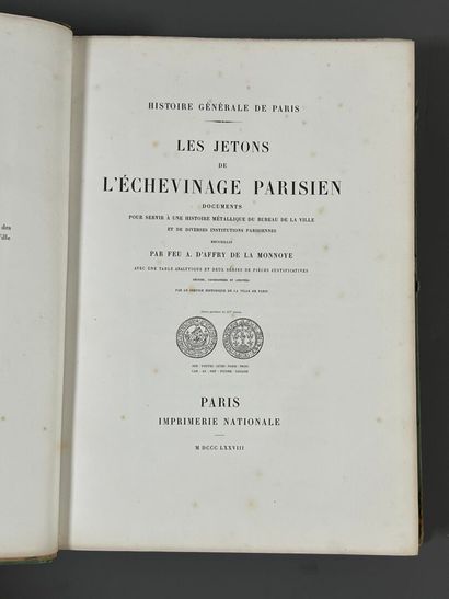 [Paris]. AFFRY DE LA MONNOYE (Alfred d')....
