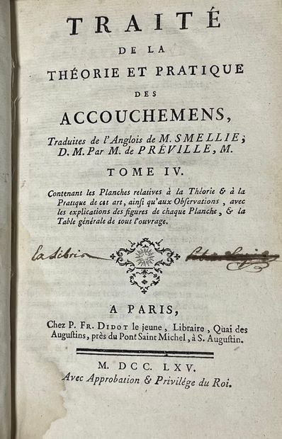 SMELLIE (William). Traité de la théorie et...