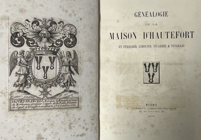 [Genealogy]. [Hautefort]. Genealogy of the...