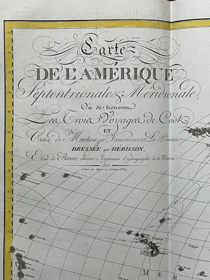 [Geographic map]. [Americana]. HÉRISSON (Eustache)....