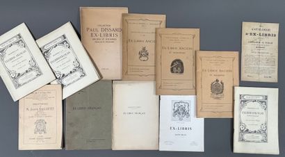 [Bookplates]. Set of 11 ex-libris auction...