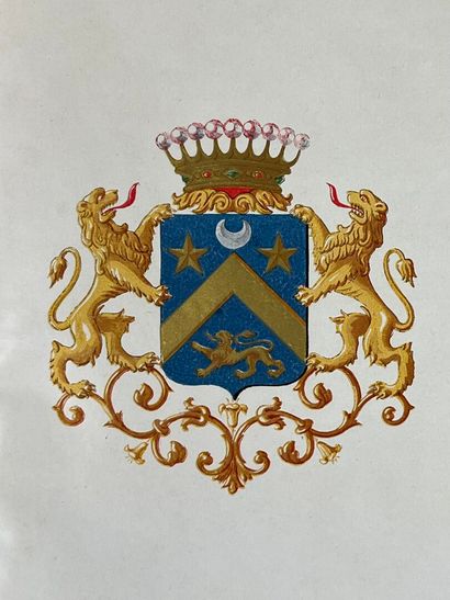 [Genealogy]. TARLÉ (Antoine de), et al. Les...