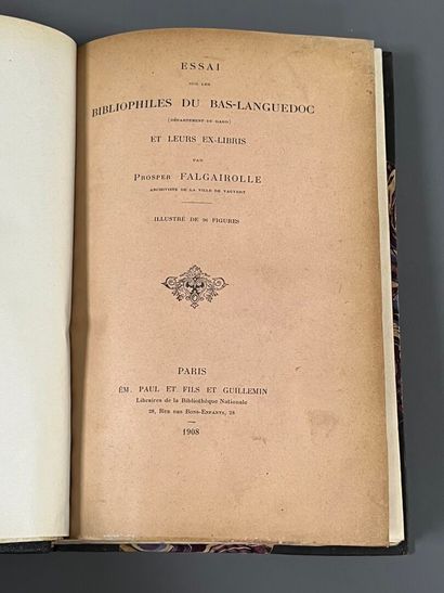 [Bookplates. Bibliophily]. [Languedoc]. FALGAIROLLE...