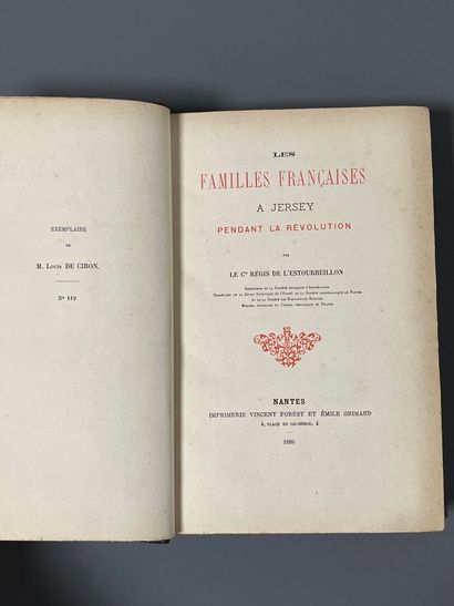 [Genealogy]. L'ESTOURBEILLON (Régis de)....