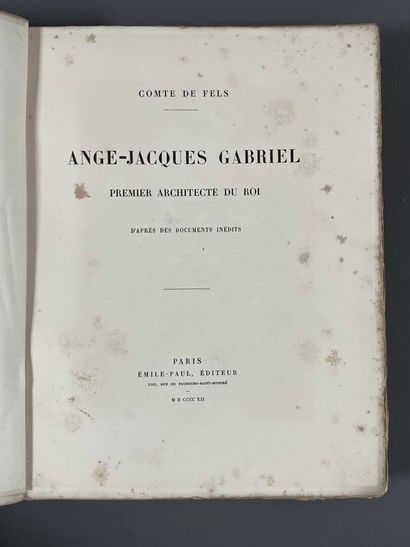 [Architecture]. FELS (comte de). Ange-Jacques...