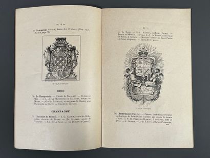 [Bookplates]. Set of 11 ex-libris auction...