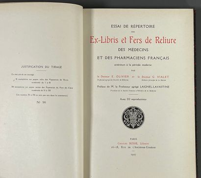 [Bookplates. Bibliophily]. OLIVIER (Eugène),...