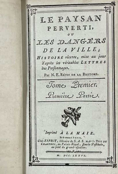 RÉTIF DE LA BRETONNE (Nicolas Edme). Le paysan...