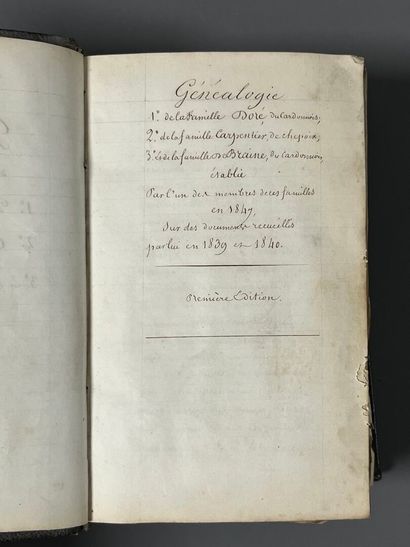 [Manuscript]. [Genealogy]. [Somme ; Oise]....