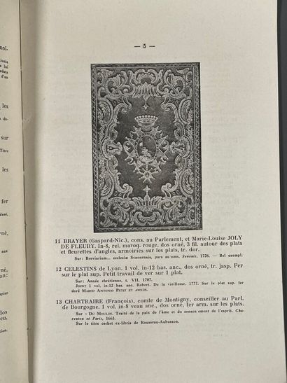 [Bookplates]. Set of 11 ex-libris auction...