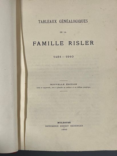 [Genealogy]. [RISLER (Jérémie)]. Genealogical...