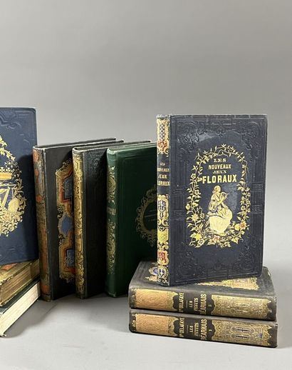 [Romantic boards]. Set of 12 titles in 15...