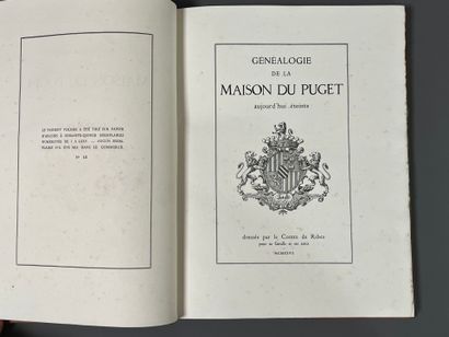 [Genealogy]. RIBES (Jean de). Genealogy of...