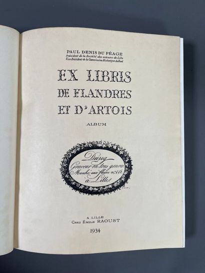 [Bookplates. Bibliophily]. [Flanders. Artois]....