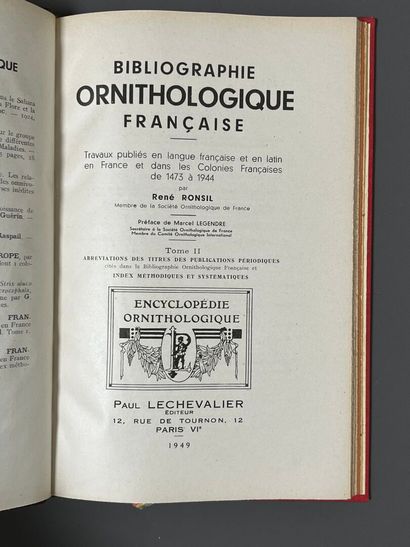 [Bibliography. Ornithology]. MULLENS (W.H.),...