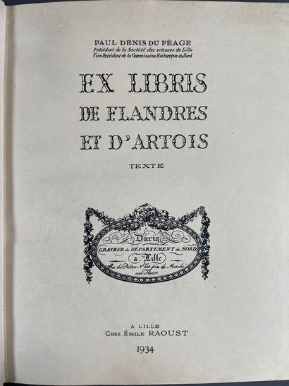 [Bookplates. Bibliophily]. [Flanders. Artois]....