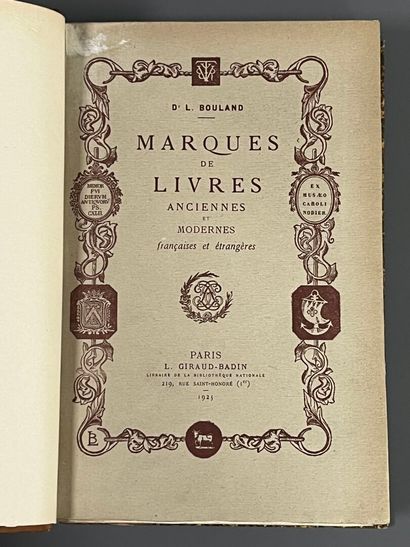 [Bookplates. Bibliophily]. BOULAND (L.)....