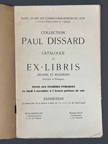 [Bookplates]. Set of 11 ex-libris auction...