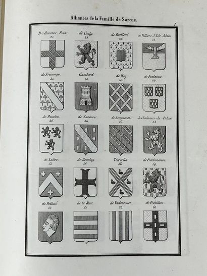 [Genealogy]. LAINÉ (Louis). Généalogie illustrée...