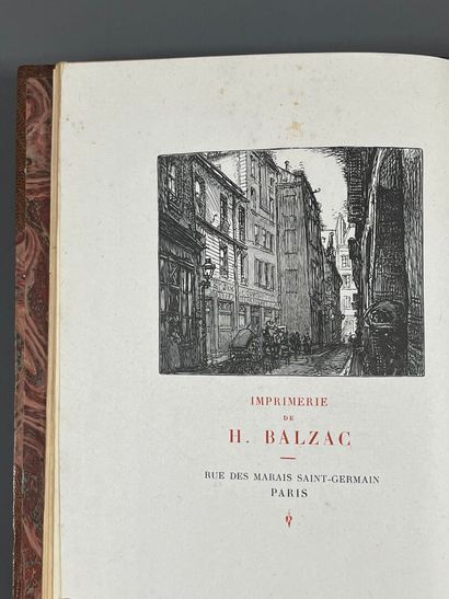 HANOTAUX (Gabriel), VICAIRE (Gabriel). Balzac's...